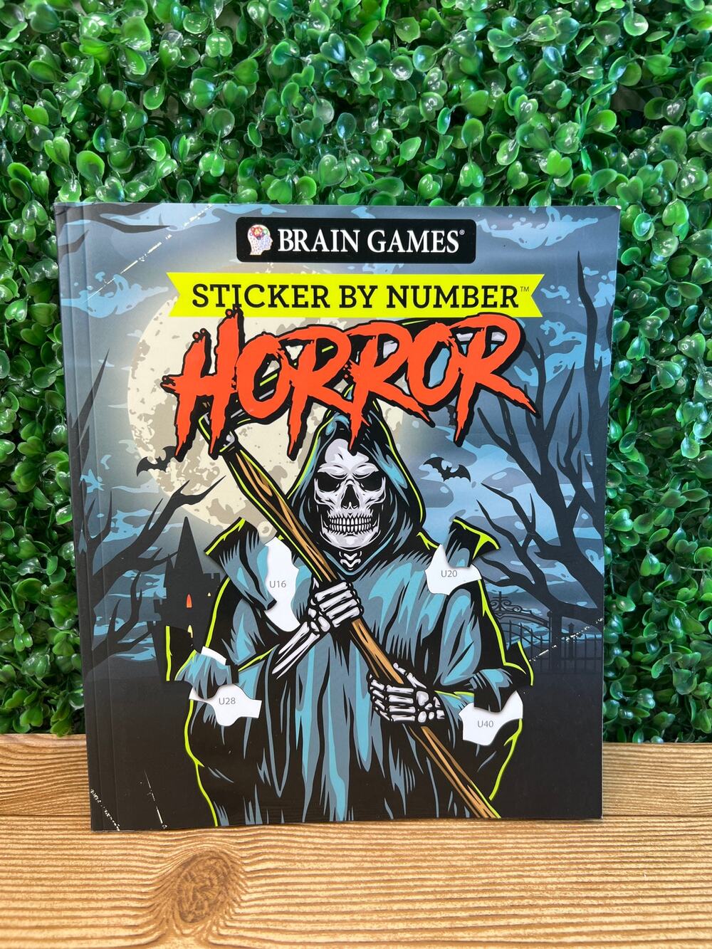 Brain Games Sticker by Number Horror Paperback Book Teen Adult Activity Book